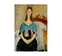 LHHJF LJHFA Affiche d’Amedeo Modigliani Portrait abstrait Peinture murale Amedeo Modigliani Peinture et gravures Décoration de maison 40x60cm Sans cadre