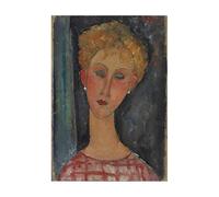 LHHJF LJHFA Affiche d’Art Amedeo Modigliani Art Mural Vintage Peinture et Impressions Amedeo Modigliani Tableau de décoration intérieure 40x60cmx1 sans Cadre