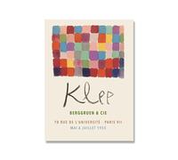 LHHJF LJHFA Affiche d’Exposition Abstraite de Paul Klee Art Mural esthétique Peinture et gravures sur Toile Paul Klee Décoration Moderne 40x60cmx1 sans Cadre