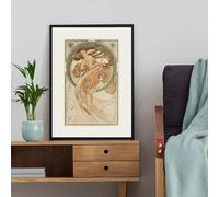 LHHJF LJHFA Affiche d’Exposition Alphonse Mucha Art Mural rétro féminin Peinture et gravures sur Toile Alphonse Mucha Décoration Moderne 50x70cm sans Cadre