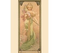 LHHJF LJHFA Affiche d’Exposition Alphonse Mucha Art Mural Vintage Peinture et Impressions sur Toile Mode Décoration intérieure 50x70cmx1 sans Cadre