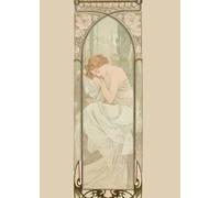 LHHJF LJHFA Affiche d’Exposition Alphonse Mucha Art Mural Vintage Peinture et Impressions sur Toile Mode Décoration intérieure 50x70cmx1 sans Cadre