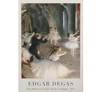 LHHJF LJHFA Affiche d’Exposition Edgar Degas Ballet Dance Wall Art Edgar Degas Peinture et estampes sur Toile Tableau de décoration Nordique 40x60cmx1 sans Cadre