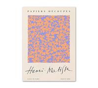 LHHJF LJHFA Affiche d’exposition Henri Matisse Peinture murale fleurie inspirée de la peinture et des impressions Henri Matisse Tableau de décoration intérieure 40x60cmx1 sans cadre