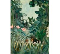 LHHJF LJHFA Affiche d’Exposition Henri Rousseau Animaux de la Jungle Peinture sur Toile Peinture Murale et estampes d’Henri Rousseau Décor intérieur 40x60cmx1 sans Cadre