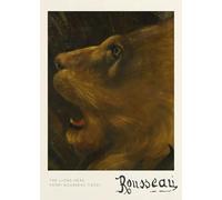 LHHJF LJHFA Affiche d’Exposition Henri Rousseau Toile d’Animaux de la Nature Peinture Murale et gravures de Henri Rousseau Décoration intérieure 40x60cmx1 sans Cadre