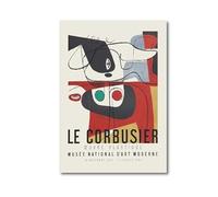 LHHJF LJHFA Affiche d’Exposition Le Corbusier Esthétique Peinture Murale Le Corbusier Peinture et Impressions Décoration intérieure Moderne Tableau 50x70cmx1 sans Cadre