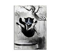 LHHJF LJHFA Affiche d’Exposition Louis Wain Art Abstrait Mural de Chat Peinture et Impressions Louis Wain Décoration Moderne Murale 40x60cm sans Cadre