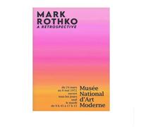 LHHJF LJHFA Affiche d’Exposition Mark Rothko Art Mural Abstrait rétro Mark Rothko Peinture et Impressions sur Toile Décoration Moderne 50x70cmx1 sans Cadre