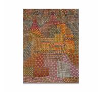 LHHJF LJHFA Affiche d’Exposition Paul Klee Art Mural en Blocs de Couleur Peinture et gravures sur Toile Paul Klee Décor du Salon Tableau 40x60cm sans Cadre