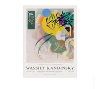 LHHJF LJHFA Affiche d’Exposition Wassily Kandinsky Art Mural Vintage Peinture et Impressions sur Toile Wassily Kandinsky Photo de décoration intérieure 50x70cmx1 sans Cadre