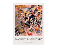 LHHJF LJHFA Affiche d’exposition Wassily Kandinsky Art mural vintage Peinture et impressions sur toile Wassily Kandinsky Photo de décoration intérieure 50x70cmx1 sans cadre