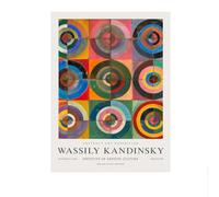 LHHJF LJHFA Affiche d’Exposition Wassily Kandinsky Art Mural Vintage Peinture et Impressions sur Toile Wassily Kandinsky Photo de décoration intérieure 50x70cmx1 sans Cadre