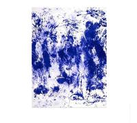 LHHJF LJHFA Affiche d’Exposition Yves Klein Art Mural Bleu Monochrome Peinture et gravures sur Toile Yves Klein Décoration Murale Nordique 50x70cm sans Cadre