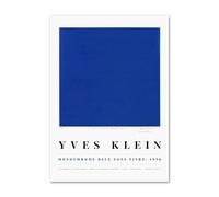 LHHJF LJHFA Affiche d’Exposition Yves Klein Art Mural français Moderne Peinture et estampes sur Toile Peinture et estampes Mode Décoration intérieure 40x60cmx1 sans Cadre