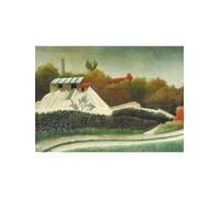 LHHJF LJHFA Affiche d’Henri Rousseau Paysage Architectural Toile Peinture Peinture Murale et estampes de Henri Rousseau Décoration intérieure 40x60cmx1 sans Cadre