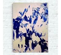 LHHJF LJHFA Affiche d’Yves Klein Art Mural Abstrait Bleu Peinture et Impressions sur Toile Peinture et Impressions de la Maison Moderne Décoration du Salon 40x60cmx1 sans Cadre