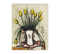 LHHJF LJHFA Affiche de Buffet Bernard Fleurs Œuvres murales Vintage Buffet Peinture et estampes Peinture et estampes Décoration du Salon de la Maison 40x60cm sans Cadre