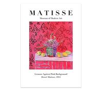 LHHJF LJHFA Affiche de Henri Matisse Fleurs Illustrations murales Peinture et gravures sur Toile de Henri Matisse Décor de Salle de Maison Moderne 40x60cm sans Cadre