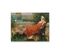 LHHJF LJHFA Affiche de John William Waterhous Figurines rétro Illustrations murales Peinture et gravures sur Toile de John William Waterhous Tableau de décoration intérieure 40x60cm sans Cadre