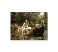 LHHJF LJHFA Affiche de John William Waterhous Figurines rétro Illustrations murales Peinture et gravures sur Toile de John William Waterhous Tableau de décoration intérieure 40x60cm sans Cadre