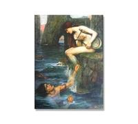 LHHJF LJHFA Affiche de John William Waterhous Œuvre Murale de la Femme Nordique Peinture et gravures sur Toile de John William Waterhous Tableau de décoration intérieure 40x60cm sans Cadre