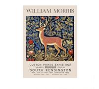 LHHJF LJHFA Affiche de musée William Morris Vintage Feuille Fleur Animal Toile Art Mural William Morris Impressions et Peinture Décoration d'intérieur Photo 50x70cm sans Cadre