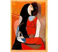 LHHJF LJHFA Affiche de Pablo Picasso, Personnage Abstrait, Art Mural, Peinture sur Toile et Impressions, décoration Nordique pour la Maison, Le Salon, 50 x 70 cm, sans Cadre