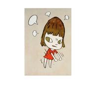 LHHJF LJHFA Affiche de poupée de rêve Yoshitomo Nara, Dessin animé Mural, Peinture et Impressions sur Toile de Yoshitomo Nara, décor du Salon, 40x60cmx1 sans Cadre