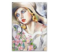LHHJF LJHFA Affiche de Tamara de Lempicka Art Mural féminin Sexy Peinture et gravures sur Toile Tableau de décoration Moderne 50x70cm sans Cadre