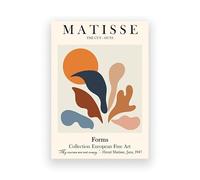 LHHJF LJHFA Affiche d'exposition du musée Henri Matisse Art Mural Abstrait Henri Matisse Peinture sur Toile et Impressions Décoration d'intérieur Moderne Image 50x70cmx1 sans Cadre