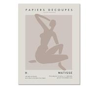 LHHJF LJHFA Affiche d'exposition du musée Henri Matisse Art Mural Abstrait Henri Matisse Peinture sur Toile et Impressions Décoration d'intérieur Moderne Image 50x70cmx1 sans Cadre