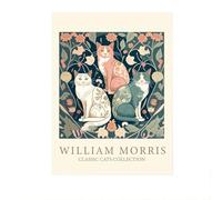 LHHJF LJHFA Affiche d'exposition du musée William Morris Peinture sur Toile rétro William Morris Art Mural et Impressions Décoration de Salon à Domicile Image 40x60cm sans Cadre