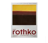 LHHJF LJHFA Affiche esthétique de Mark Rothko Art Mural rétro Minimaliste Mark Rothko Peinture et Impressions sur Toile Photo de décoration intérieure 50x70cmx1 sans Cadre