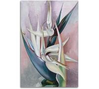 LHHJF LJHFA Affiche Georgia O’Keeffe Peinture Blanche de l’Oiseau de Paradis Peinture Murale Imprimés Georgia O’Keeffe pour la décoration intérieure 40x60cm sans Cadre