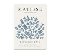 LHHJF LJHFA Affiche Henri Matisse Feuilles de Corail Art Mural Vintage Henri Matisse Peinture sur Toile et Impressions pour la décoration de la Maison Salon Photo 50x70cm sans Cadre