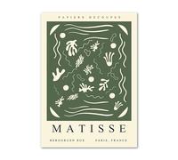 LHHJF LJHFA Affiche Henri Matisse Feuilles de Corail Art Mural Vintage Henri Matisse Peinture sur Toile et Impressions pour la décoration de la Maison Salon Photo 50x70cm sans Cadre