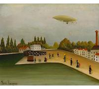 LHHJF LJHFA Affiche impressionniste d’Henri Rousseau Paysage Art Mural Henri Rousseau Peinture et estampes sur Toile Décoration de la Maison Image 50x60cmx1 sans Cadre