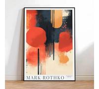 LHHJF LJHFA Affiche Moderne célèbre de Mark Rothko Exposition Murale en Blocs de Couleur Peinture et Impressions Mark Rothko Toile Décor Intérieur 40x60cm sans Cadre