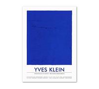 LHHJF LJHFA Affiche Monochrome d’Yves Klein Art Mural Abstrait Bleu Peinture et Impressions sur Toile Yves Klein Décoration de la Maison 40x60cmx1 sans Cadre