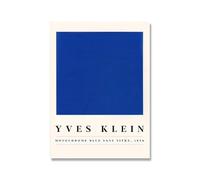 LHHJF LJHFA Affiche Monochrome d’Yves Klein Art Mural Abstrait Bleu Peinture et Impressions sur Toile Yves Klein Décoration de la Maison 40x60cmx1 sans Cadre