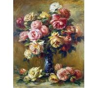 LHHJF LJHFA Affiche Pierre Auguste Renoir Fleurs Illustrations murales Pierre Auguste Renoir Peinture et estampes Décoration intérieure Tableau 50x70cm sans Cadre