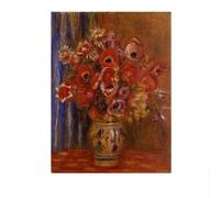 LHHJF LJHFA Affiche Pierre Auguste Renoir Fleurs Illustrations murales Pierre Auguste Renoir Peinture et estampes Décoration intérieure Tableau 50x70cm sans Cadre