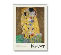 LHHJF LJHFA Affiche rétro de l’Exposition Gustav Klimt Figure Toile Peinture Murale et gravures Gustav Klimt Tableau de décoration intérieure Nordique 40x60cm sans Cadre