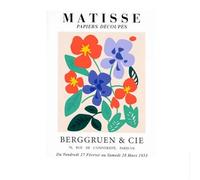 LHHJF LJHFA Affiche rétro de l’Exposition Henri Matisse Laisse des œuvres murales Peinture et Impressions sur Toile Henri Matisse Décoration Nordique 40x60cm sans Cadre