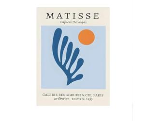 LHHJF LJHFA Affiche rétro de l’Exposition Henri Matisse Laisse des œuvres murales Peinture et Impressions sur Toile Henri Matisse Décoration Nordique 40x60cm sans Cadre