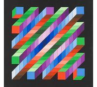 LHHJF LJHFA Affiche rétro de Victor Vasarely Peinture Abstraite géométrique sur Toile Victor Vasarely Art Mural et estampes Décoration intérieure 50x50cm sans Cadre