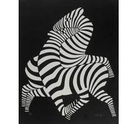 LHHJF LJHFA Affiche rétro de Victor Vasarely Peinture surréaliste sur Toile Mural et Impressions Décoration Nordique 40x60cmx1 sans Cadre
