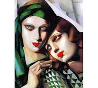 LHHJF LJHFA Affiche rétro Tamara de Lempicka Art Mural Abstrait féminin Peinture et Impressions sur Toile Tamara de Lempicka Décoration intérieure 50x70cm sans Cadre