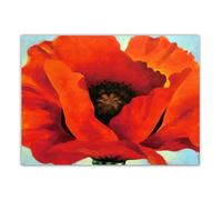 LHHJF LJHFA Affiche Rouge de Pavot de Georgia O’Keeffe Fleurs Peinture Peinture Murale Moderne de la Toile Imprimées de Georgia O’Keeffe Décoration de la Maison 60x80cm sans Cadre